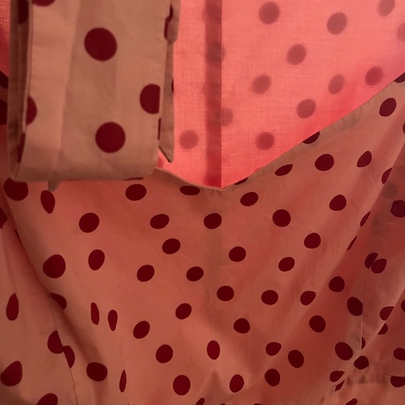 Eloquii Polka Dot Balloon Smocked Sleeve Midi Dress Size 20 EUC - Picture 7 of 11